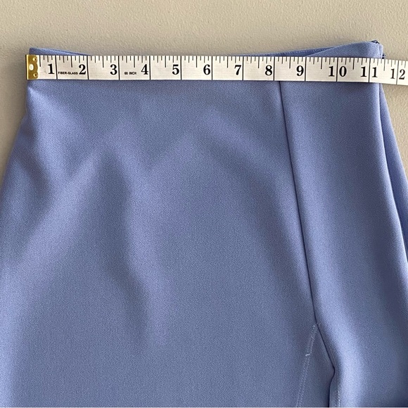 Abercrombie & Fitch Spring Summer Elevated Blue Slit Midi Skirt Women's Size XXS - Picture 5 of 13